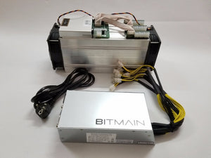Used AntMiner S9 14T With Bitmain APW3++ 1600W PSU Asic BTC BCH Miner